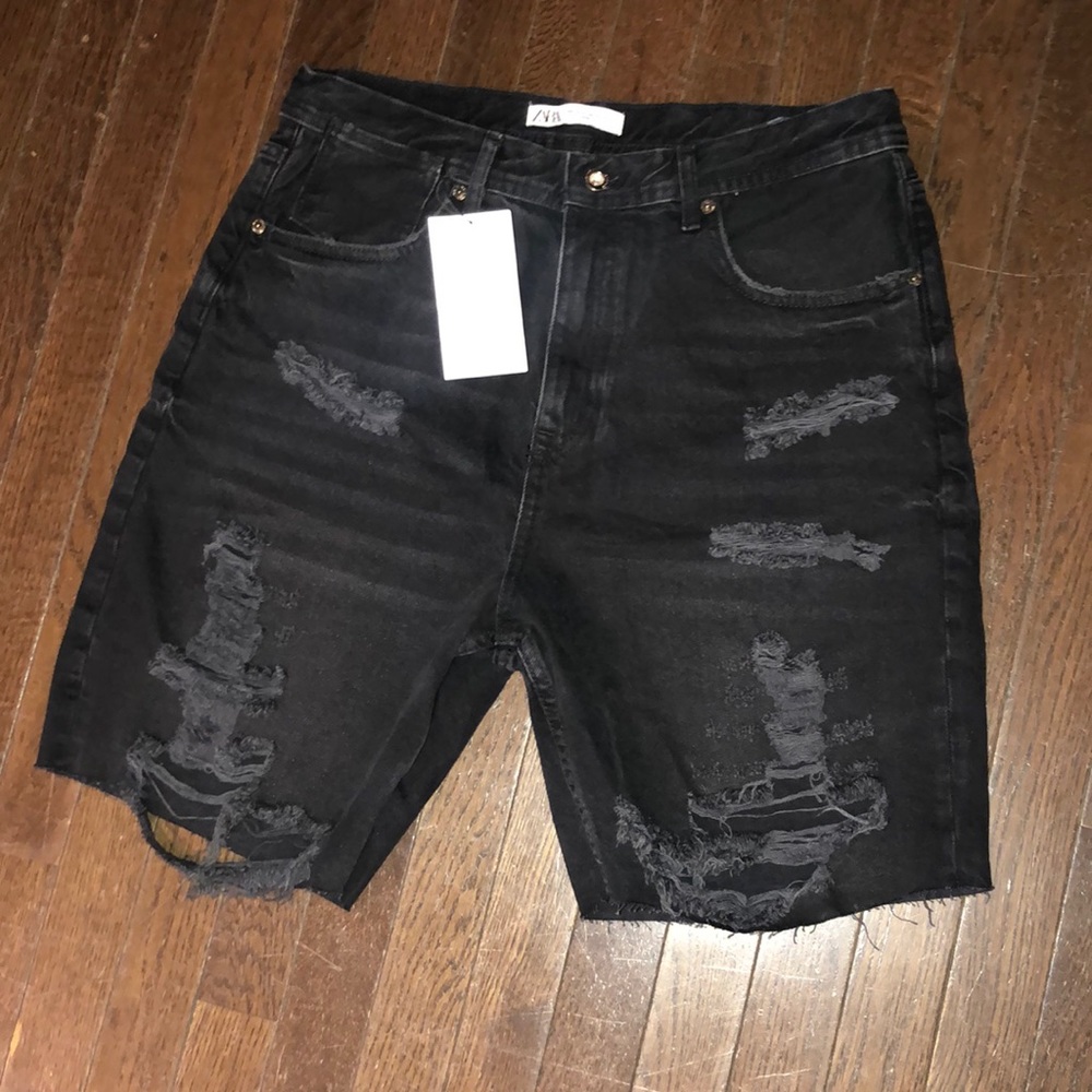 Zara Man Jean Shirts size 44 Black
